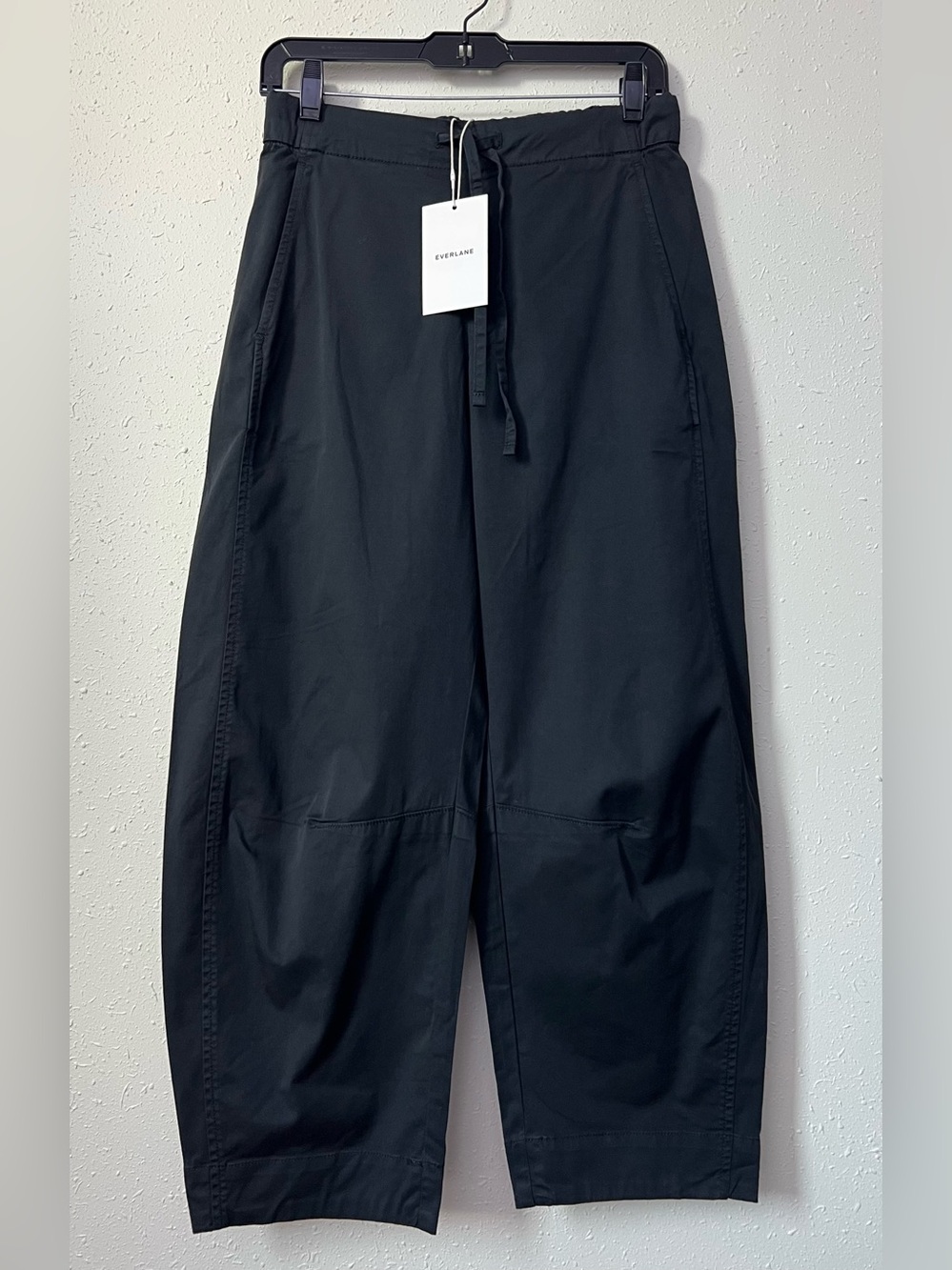 New Everlane THE EASY BARREL PANT Black Size XS - Picture 3 of 12